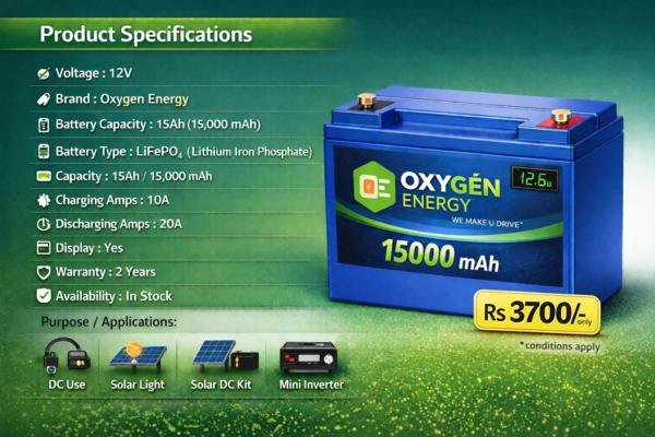 🔋Technical Specifications Lif