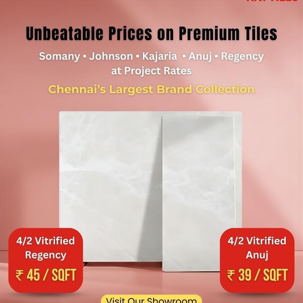 #2 x 2 vitrified tiles #4 x 2 
