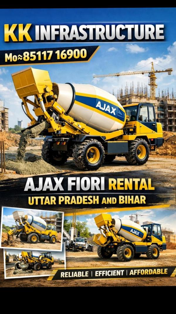Ajax Concrete Mixer Rental in 