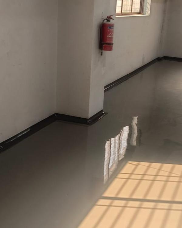 3mm Epoxy Flooring done at Kopar Khairane3mm Ind