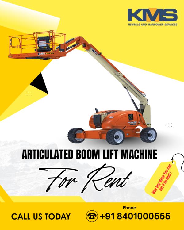 articulated boom lift rental v