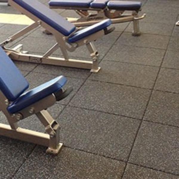 Gym flooring tiles used in mos