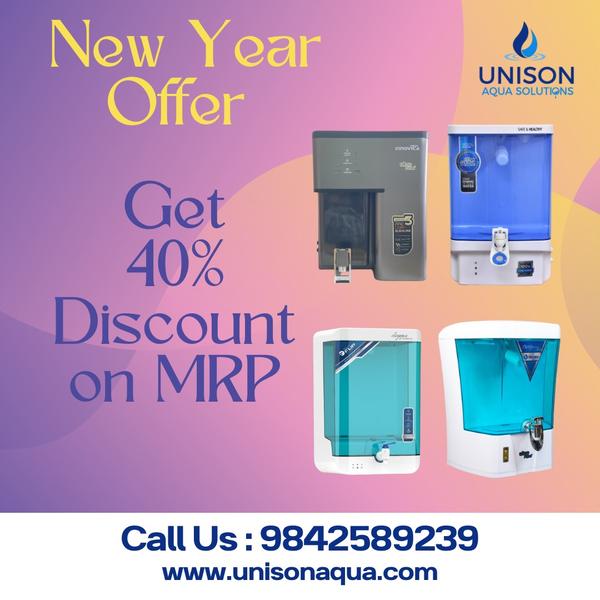 Get 40% discount on RO Water Purifier at Unison Aq