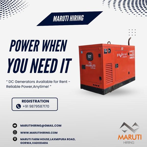 generator rental Ahmedaba