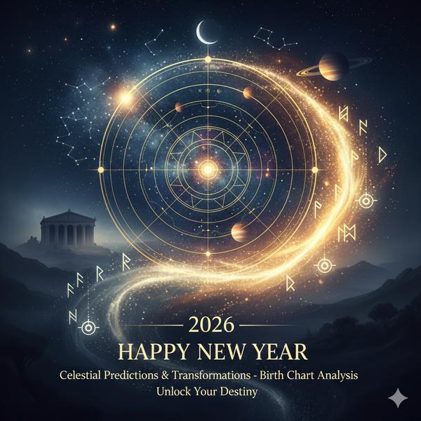 Happy New Year 2026: Celestial