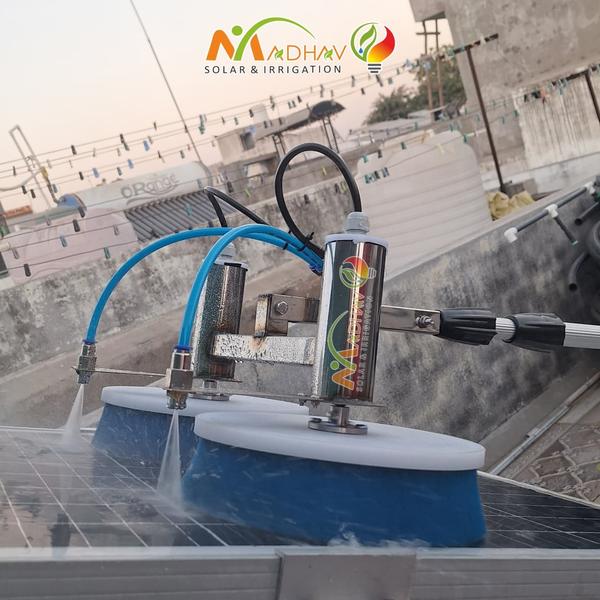 The Motorized Disc Solar Panel Cleaning Brush is t