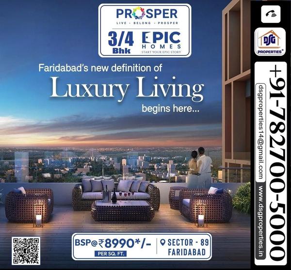 Prosper Epic Homes Faridabad. 
