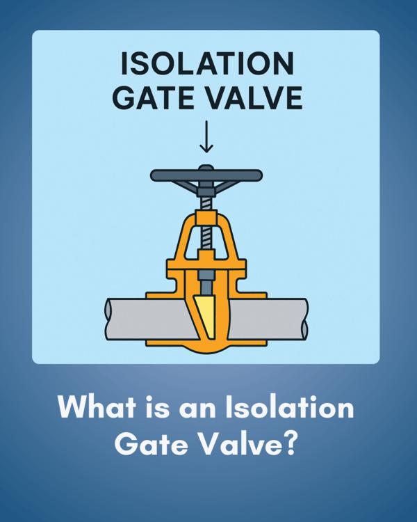 An isolation gate valve h