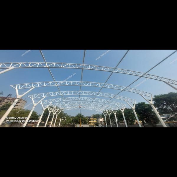 Tensile swimming pool membrane structure contracto