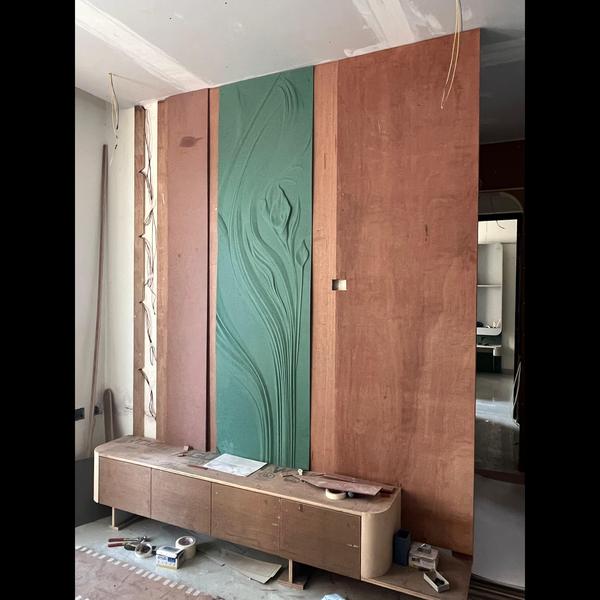 TV unit design with 3D cnc she