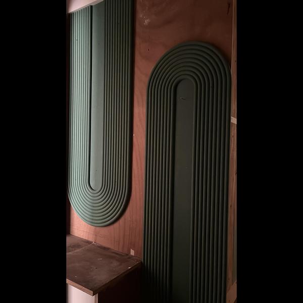 Shoe rack paneling design with