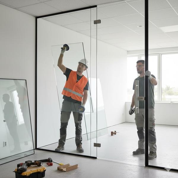 durable safety glass partition