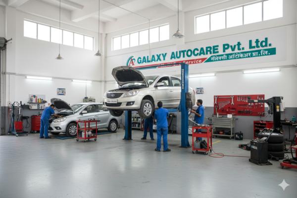 Professional car repair worksh