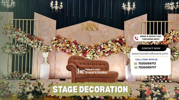 luxury marriage backdrop decor