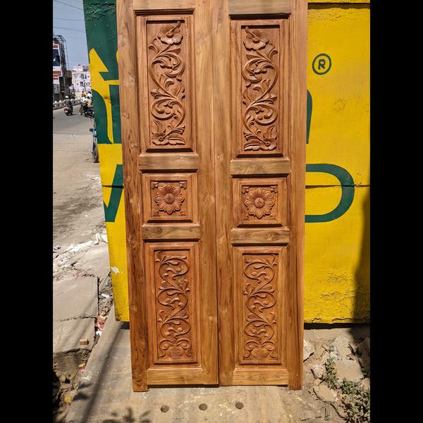 teak wooden double door seller