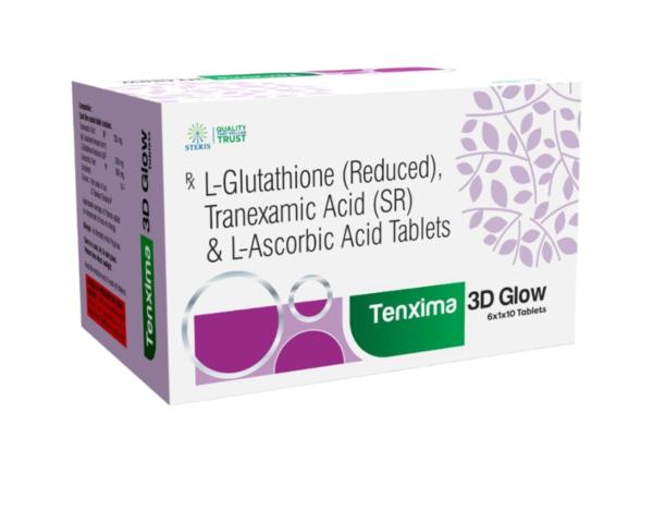 Best L-Glutathione Tablets in India for Skin Glow TENXIMA 3D GLOW | Steris Healthcare Pvt Ltd - Mumbai Best L-Glutathione Tablets in India for Skin Glow TENXIMA 3D GLOW | Steris Healthcare Pvt Ltd - Mumbai