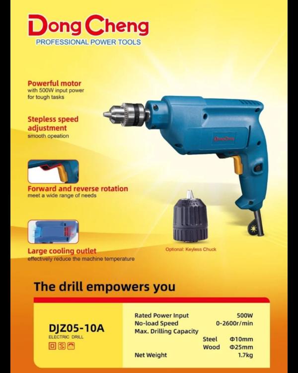 Dongcheng DJZ05-10A Electric Drill – 500W Corded D