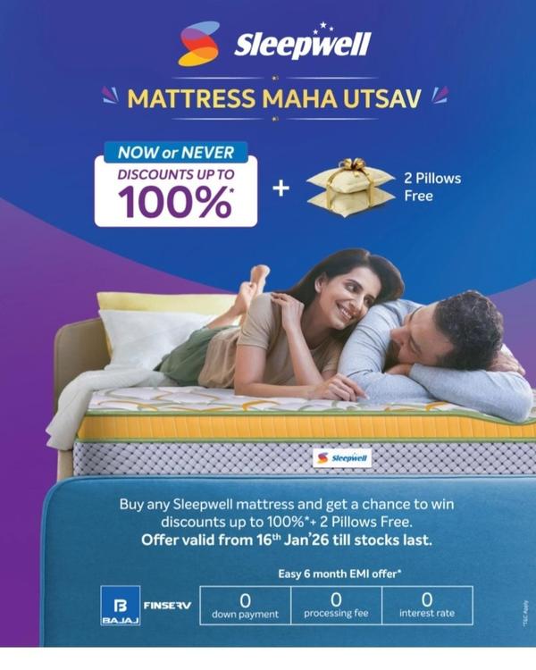 Sleepwell mattress offer