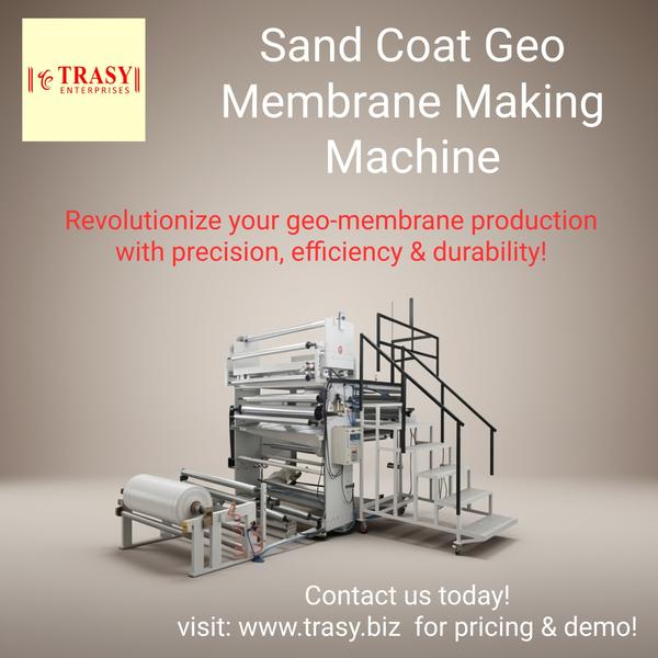 🛠️ Introducing the Geo Membrane Sand Coating Mach