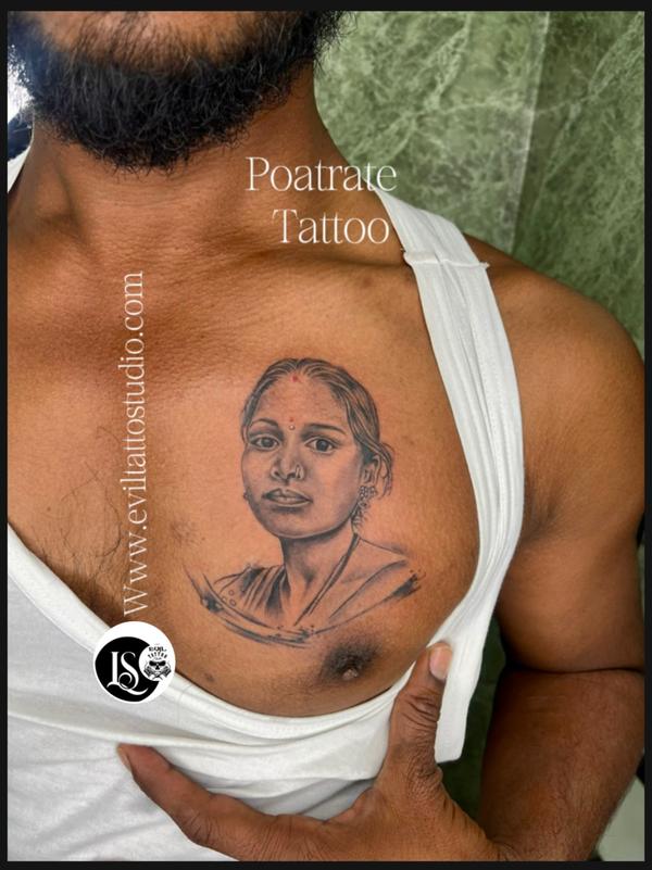 hyper realistic portrait tatto