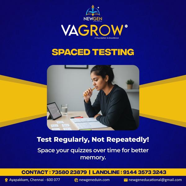 Spaced Testing We offer