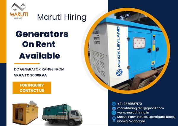 Marine generator rental Bhavna