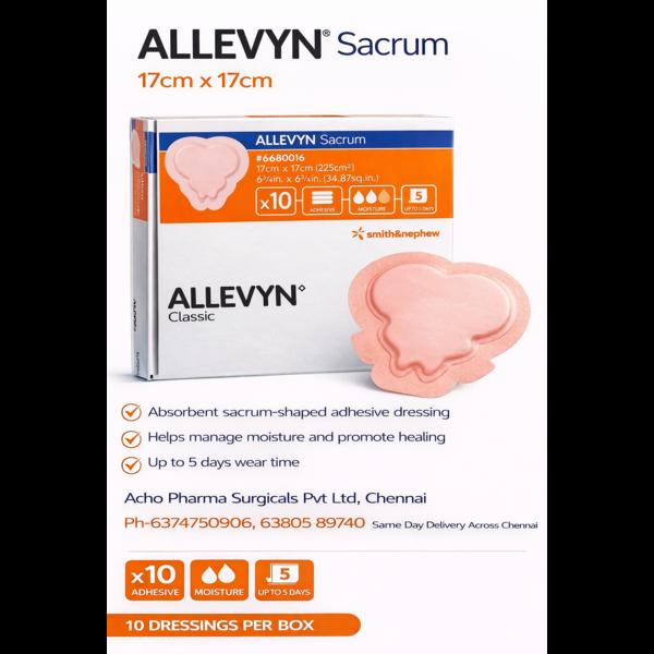 allevyn sacrum 17cm x 17cm in
