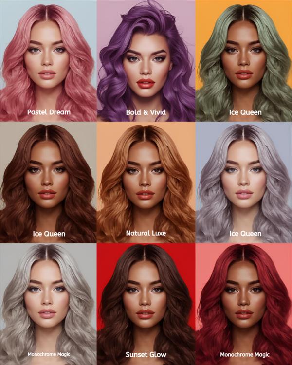 Hair Color Themes 

1. Pastel Dream
Soft