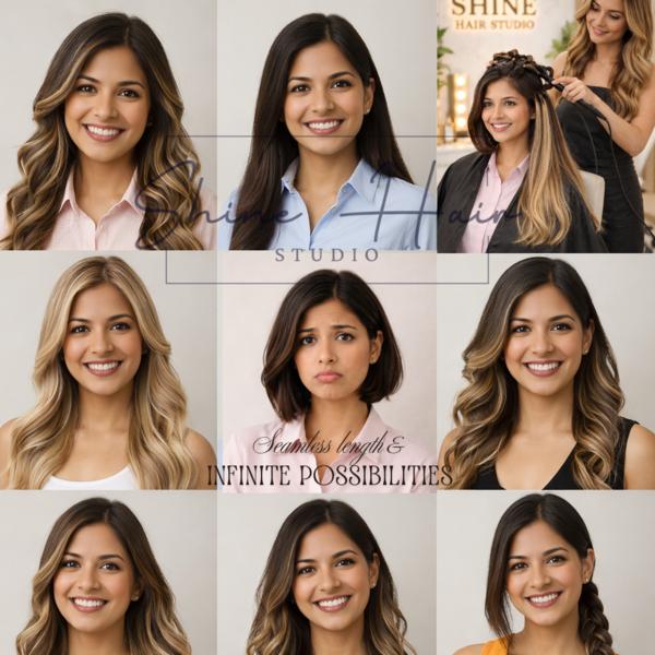 Keratin extensions + perfect blending = 