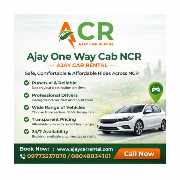 Ajay One Way Cab NCR – Ajay Ca