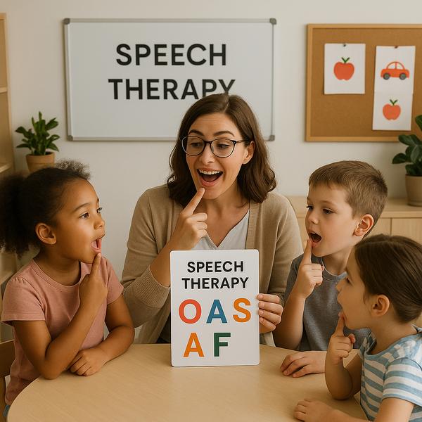 Speech therapy can be for children (delayed speech