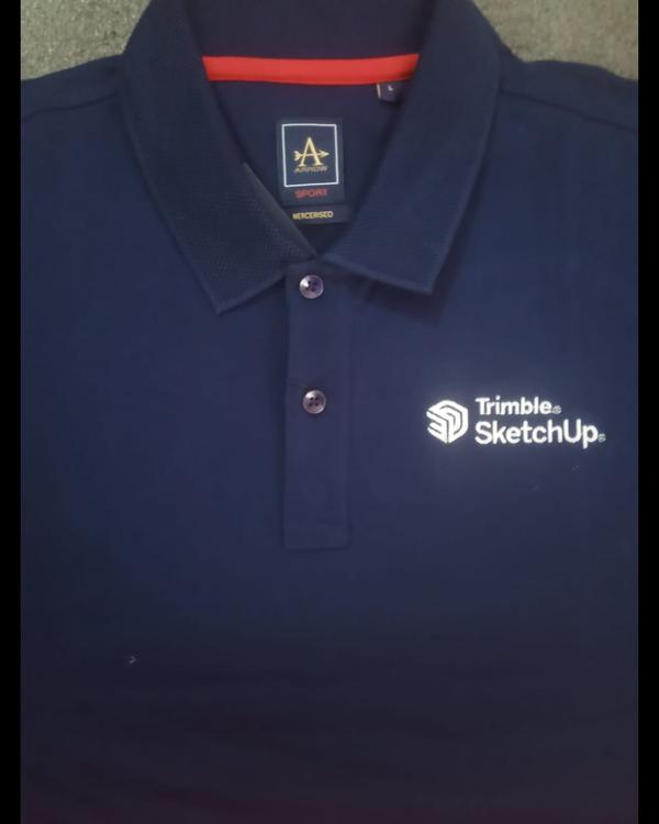 Corporate logo embroidery with