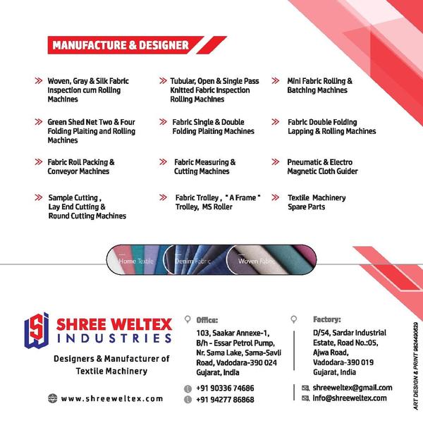 We are manufacturer of Textiles Machinery as per i