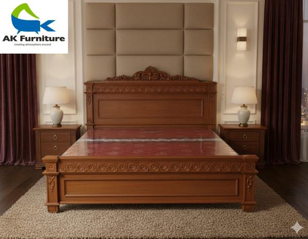 Pillar Arch Carving Cot A