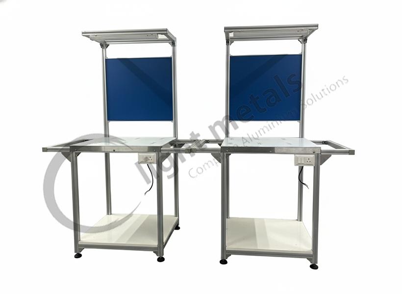 Our Aluminium Silver Workstation Table is designed