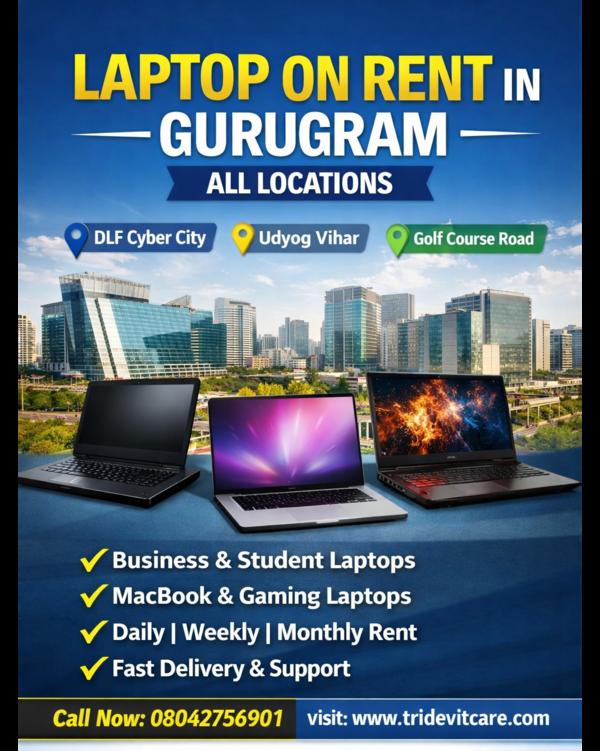Laptop Rental in Udyog Vihar, Gurugram Get Laptop 