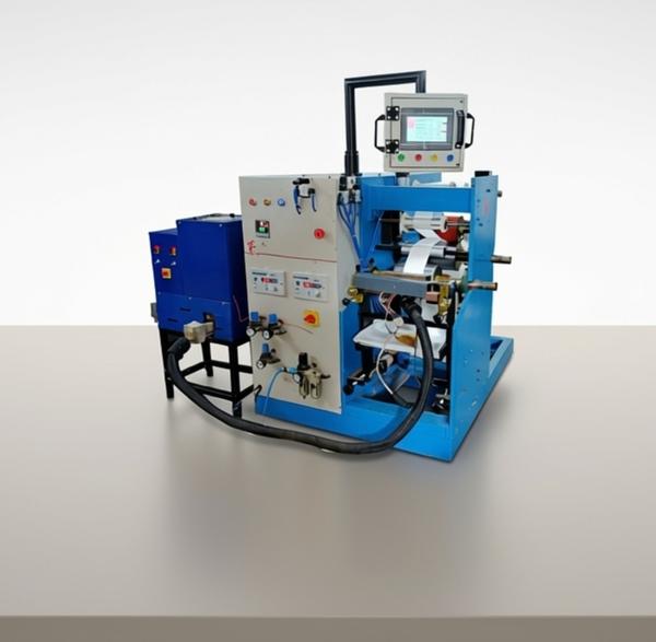 The HMC 6 A Narrow Web Hot Melt Coating Machine , 