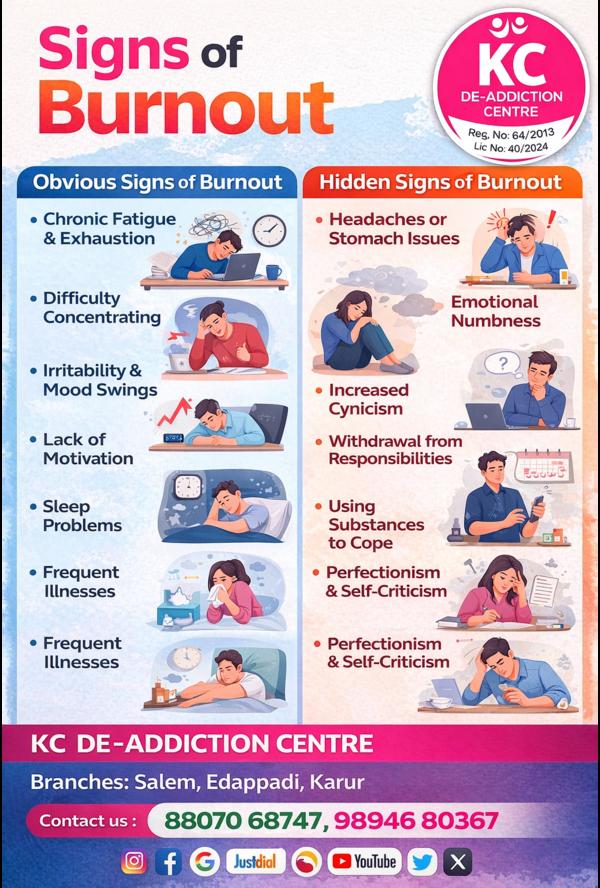 addiction and burnout signs