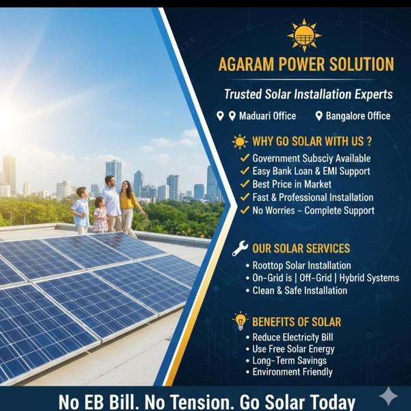 SOLAR Hybrid system in best Solar company in madur