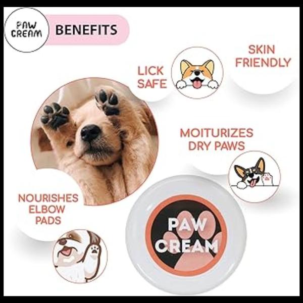 Paw massage with soothing crea