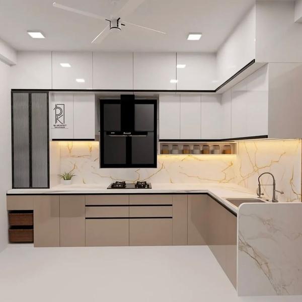 Modular Kitchen Design in Bavd