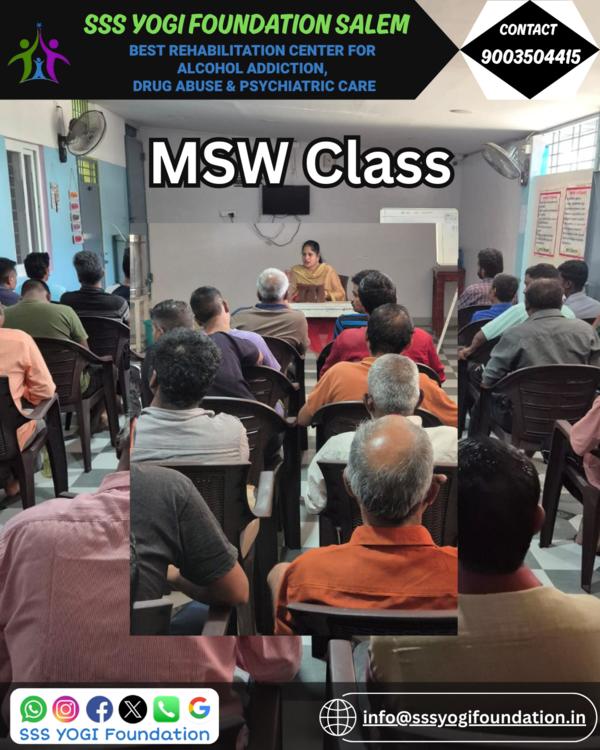 MSW Class at SSS Yogi Foundati