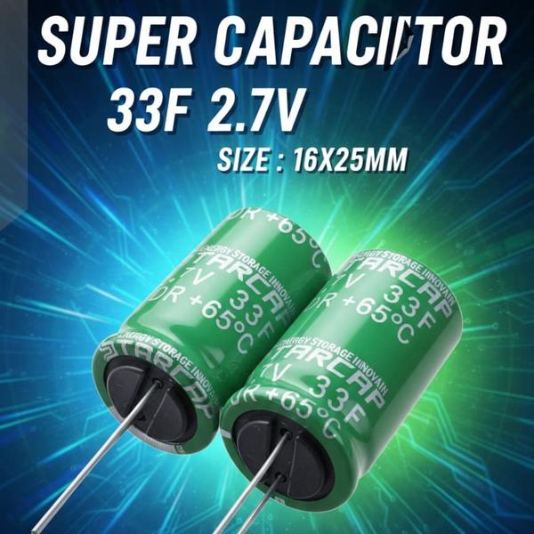 Super capacitors available.