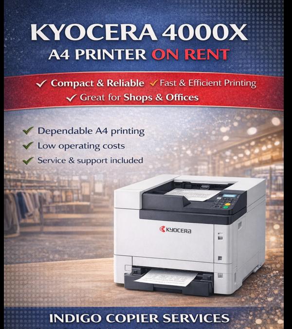 kyocera 4000 printer on rent
