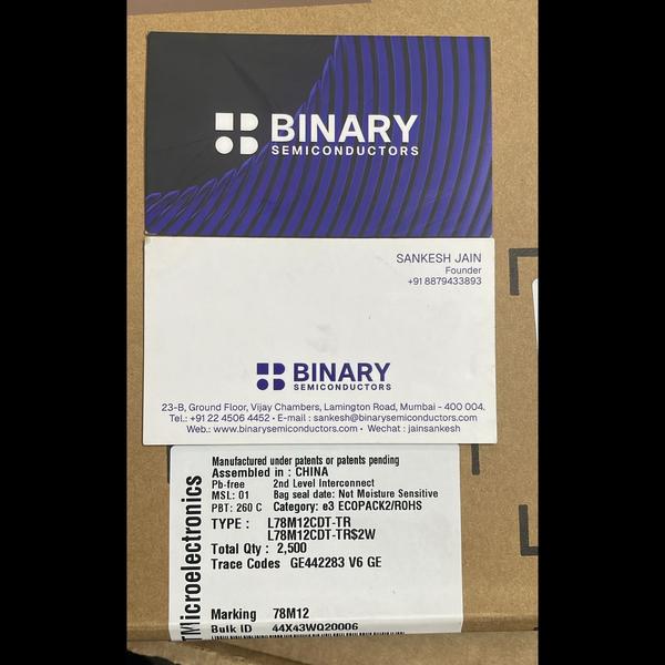 L78M12CDT-TR IN STOCK AT