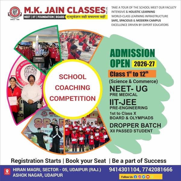 MK. JAIN CLASSES PVT.LTD 