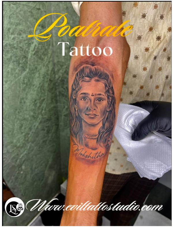 custom portrait tattoo hyderab