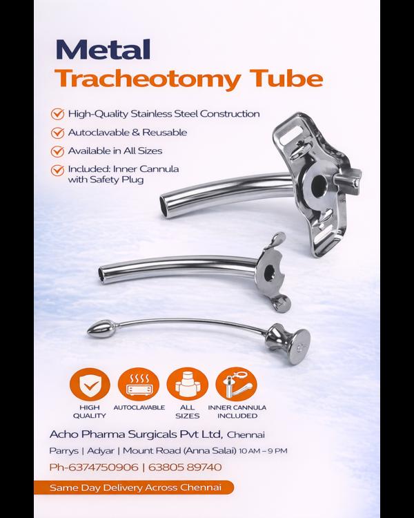 metal tractotomy tube in chrom