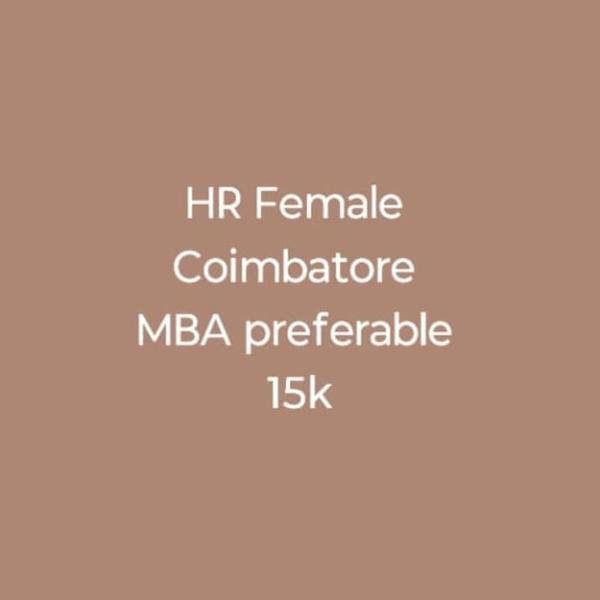 Hr vacancy for freshers work l