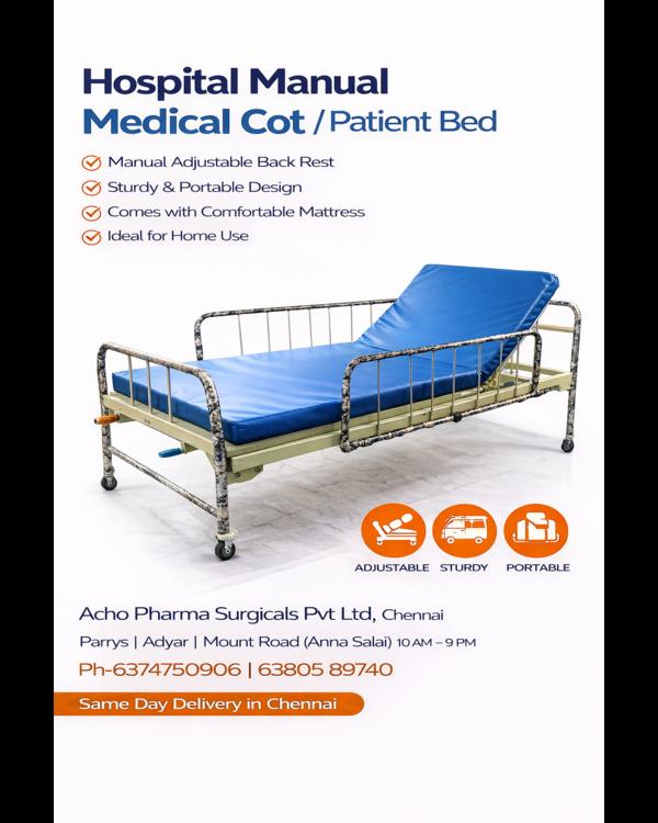 🏥 Hospital Cot / Hospital Bed